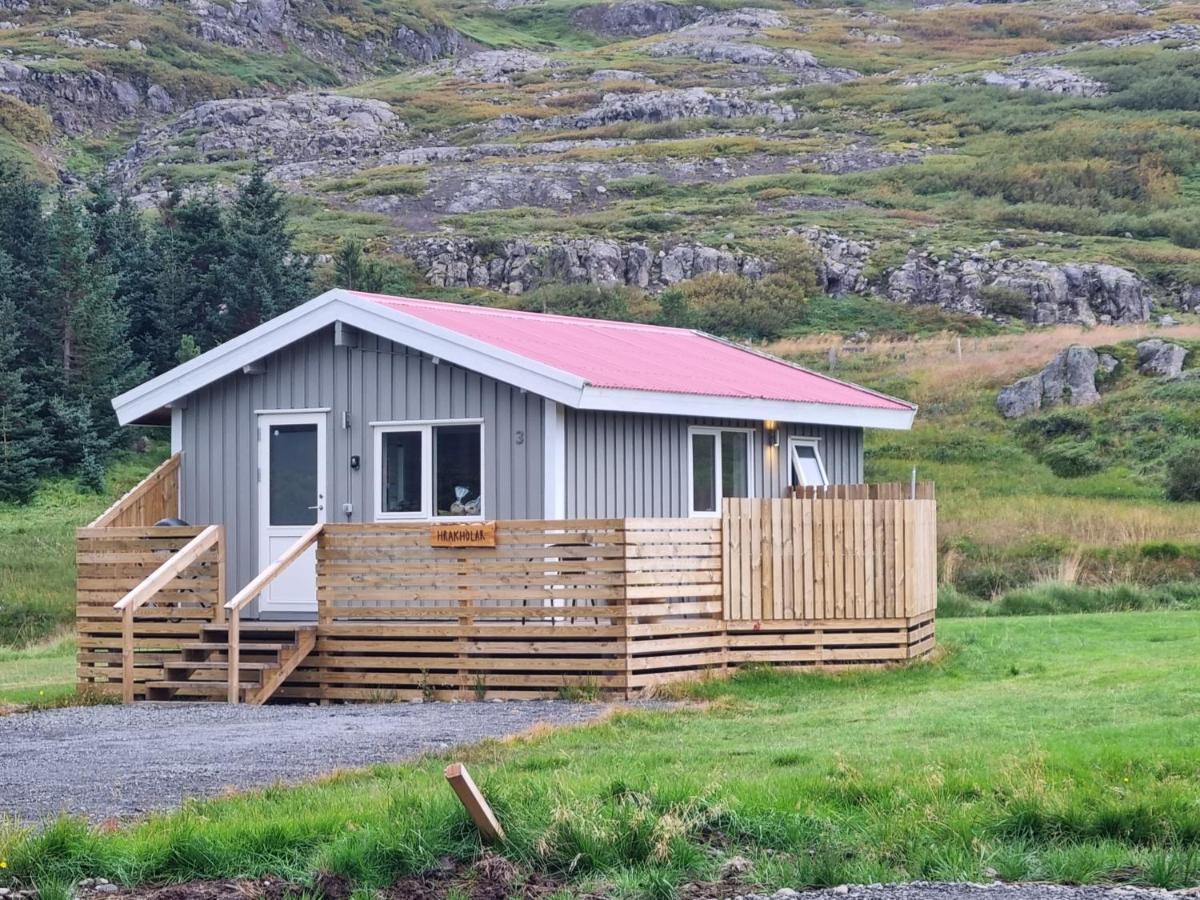 Hvammur 3 Hrakholar With Private Hot Tub Kaldrananes Exterior foto