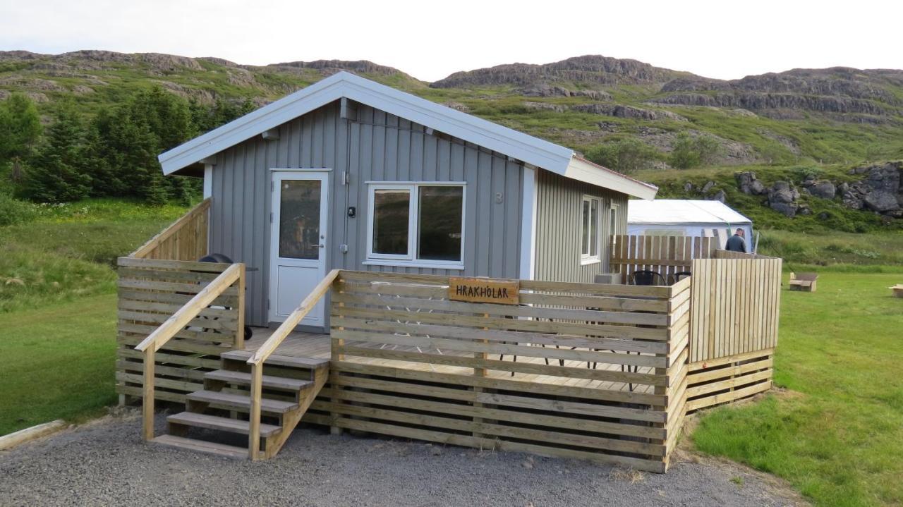 Hvammur 3 Hrakholar With Private Hot Tub Kaldrananes Exterior foto