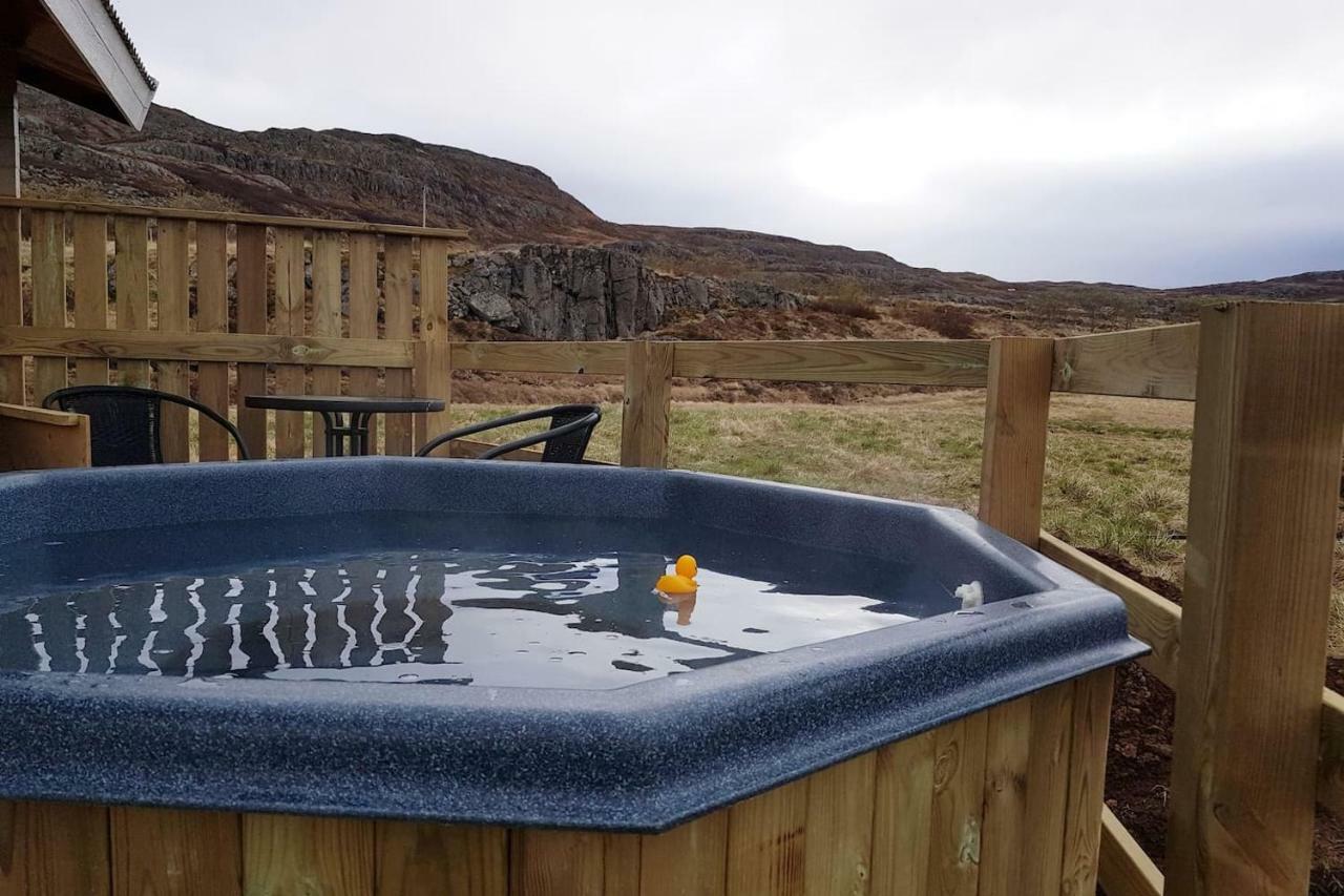 Hvammur 3 Hrakholar With Private Hot Tub Kaldrananes Exterior foto